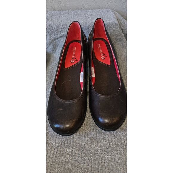 Merrell Women's Leather Pump Heels Shoes J56124 Coffee Brown Sz 9.5 Cutout Round - Picture 4 of 9